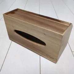 TAKEMI 竹美 ティッシュケース ティッシュボックス アカシア材 収納付き