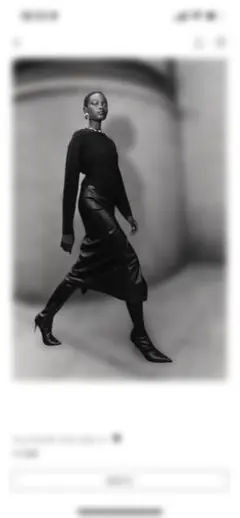 ブラック レザー風 タイトスカート