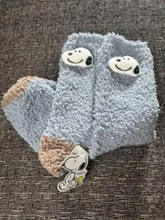 【新品未使用】スヌーピー　もこもこソックス