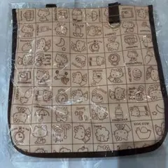 ハローキティ ブラウンマチ付きトートバッグ