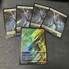 予顕トークン　兵士トークン4枚　サージfoil ff mtg