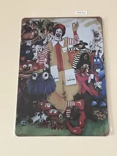 レトロ看板 マクドナルド キャラクター ブリキ看板