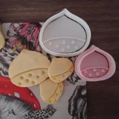 【R4】栗 サイズ違い2個セット◀ スタンプクッキー型