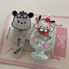 新品　ポチャッコ　ヘアアクセサリー　ヘアクリップ