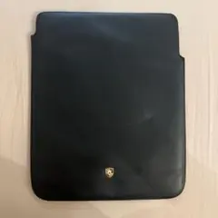 ポルシェ　レザー　iPadケース　ブラック