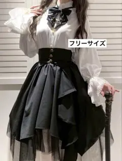 ゴスロリ　コルセットフリルスカート 楽天市場】【ご注文殺到の為最大130日後発送】コルセット