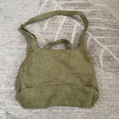 ニコアンド niko and... オリーブグリーン ショルダーバッグ 中型