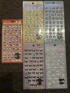 【値下げ】サンリオミニ　ボンボンドロップ シール 5種セット