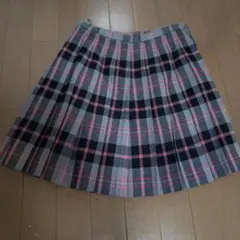 EASTBOYグレーと黒のチェック柄 スクールスカート