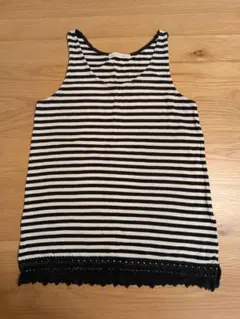 LOWRYS FARM タンクトップ ボーダー柄 サイズM