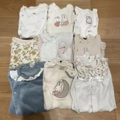ベビー カバーオール 新生児～70 9点セット バラ売り相談可