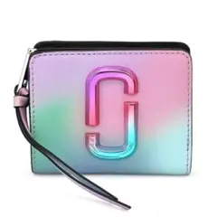 MARC JACOBS グラデーションカラー　ピンク　ブルー　二つ折り財布のサムネイル