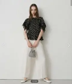 LOULOU WILLOWCHBYドットブラウス　タグ付きのサムネイル