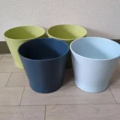 植木鉢カバー 4個セット パステルカラー IKEA 中古のサムネイル