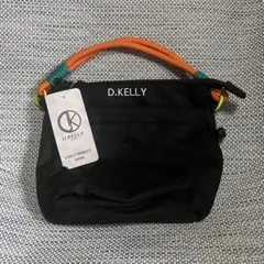 《新品》D.KELLY サコッシュロープ紐 ショルダーバッグ　ブラック男女兼用