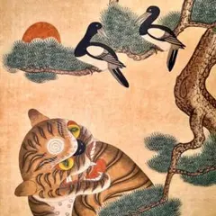 斎藤清、「競艶」、希少な画集の額装画、オーダーマット付・日本製新品