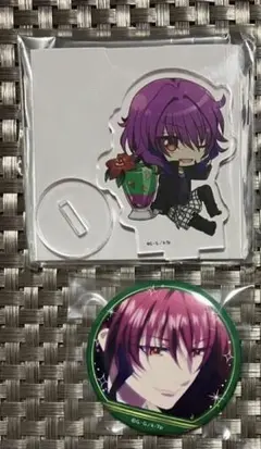 100ビジュ　缶バッジ　比水流　御芍神紫　五條スクナ　磐舟天鶏　07 K 100ビジュ 缶バッジ 比水流 御芍神紫 五條スクナ 磐舟天鶏