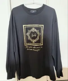 Rady 黒金 ロゴプリント Tシャツ ギャル Sサイズ