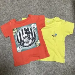ミッキー Tシャツ 2枚セット 100cm