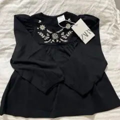 ZARA 黒 長袖Tシャツ 120cm