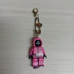 イカゲーム マスコット キーホルダー LEGO　安全ピン型ハートチャーム付