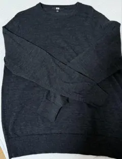 UNIQLO ニット 濃いグレー XL