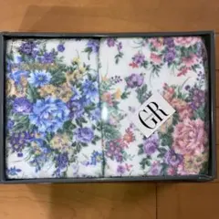 花柄タオルセット 2枚入り