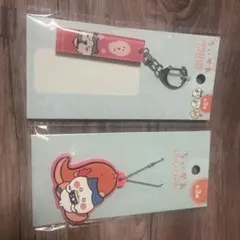 ちいかわ　ラバーストラップ＋アクリルキーホルダー　ハチワレ