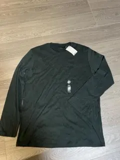 【新品未使用】ユニクロ　ソフトタッチクルーネックT（長袖）　グリーン　XL