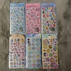 【正規品】ボンドロ　コットンパフィ　平成はっぴーフォン　シール6点セット