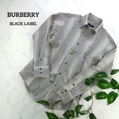 BURBERRY BLACK LABEL ストライプシャツ バーバリー