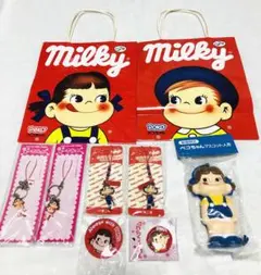 数量限定ペコちゃんマスコット人形☆6体まとめ売り☆レアなグリーンも☆年代物ソフビ 数量限定ペコちゃんマスコット人形☆6体まとめ売り☆レアな