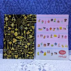 ✳「ディズニーファイル」２点 ①ミッキーの鍵柄 ②ディズニーストアプレゼント品✳