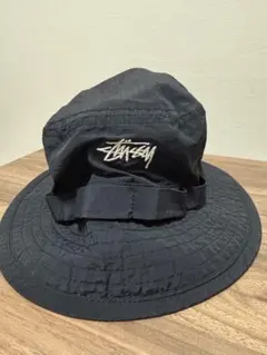 Stussy 黒 バケットハットS/M