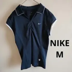 Nike ネイビー ポロシャツ 半袖レディースM