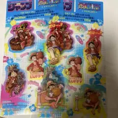 ジャンプ　37•38号　セブンイレブン限定特典　クリアしおり　2枚　ワンピースのサムネイル