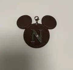 ディズニー　イニシャル　チャーム　N ミッキー
