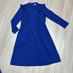 SWEET MOMMY ロイヤルブルーフリル付き ワンピース M
