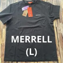 新品メレルMERRELL 半袖Tシャツ　シンプルロゴデザイン黒Lサイズのサムネイル