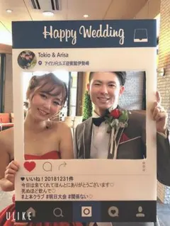 オーダー フォトフレーム結婚式ウェルカムボード インスタ映え インスタフレーム