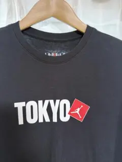NIKE、JORDANフロントプリントデザイン 半袖Tシャツブラック サイズ