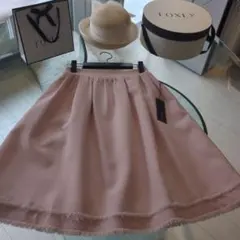 【極美品】FOXEY スカート　桜色　パステルピンクカラー　38のサムネイル