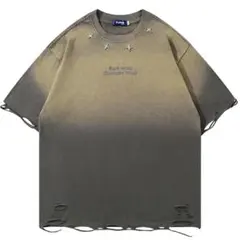 メンズ　ダメージ加工Tシャツ