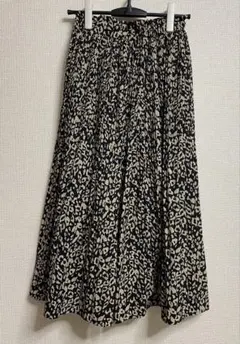 ヘザー　ロングスカート　ヒョウ柄
