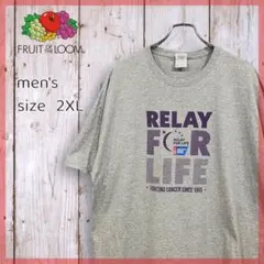 FRUIT OF THE LOOM★Ｔシャツ★2XL★コットン★チャリティー