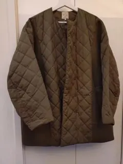 キルティングジャケットカーキ