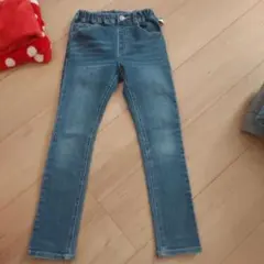 デニムブルー スリムフィットパンツ