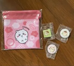 ちいかわ くら寿司 コラボ 巾着 缶バッジ - メルカリ