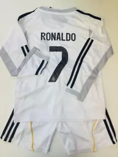 140cmレアル・マドリード新モデル　ロナウド子供サッカーユニフォームセット
