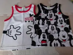 ミッキーマウス ノースリーブタンクトップ 2枚セット 90cm